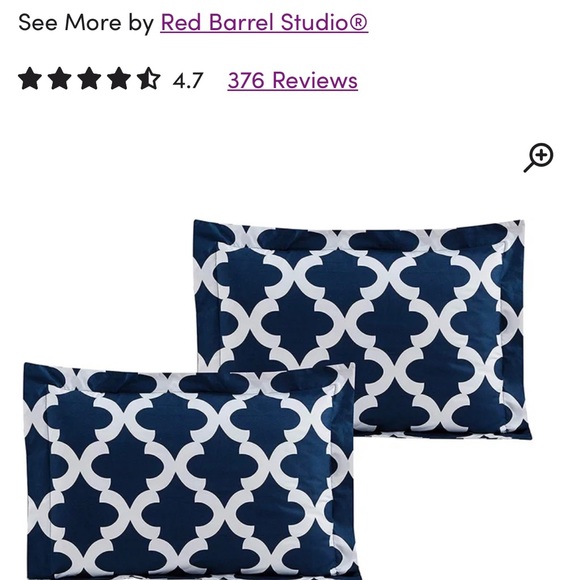 NWT: Queen navy comforter - Picture 4 of 7